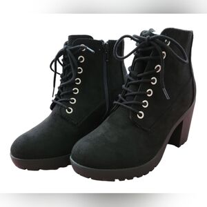 Soda Lug Sole Combat Style Bootie Sz 7.5